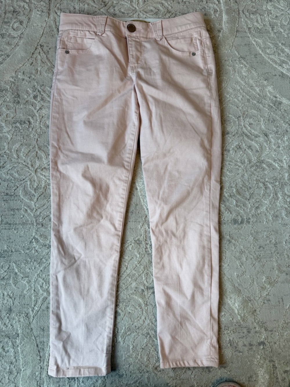 Democracy Straight Leg Jeans in Pale Pink